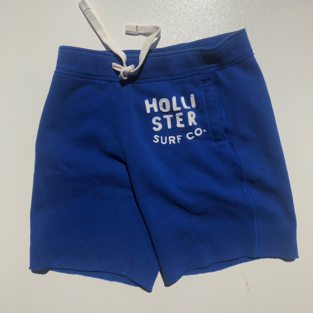 Hollister Cut Off SweatShorts Blue